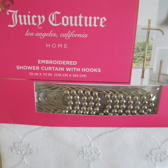 Juicy Couture Bath Juicy Couture Crown Sheer Embroidered Shower
